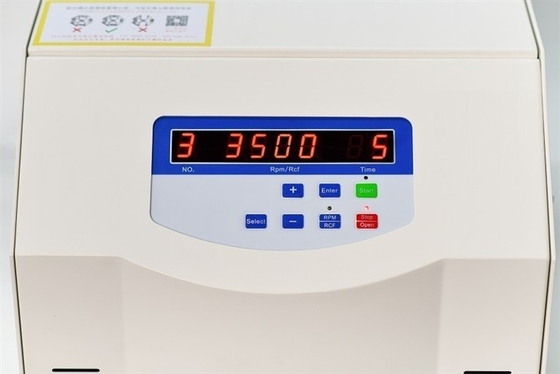 Centrifugadora de baja velocidad de mesa de 4x400 ml con motor de frecuencia