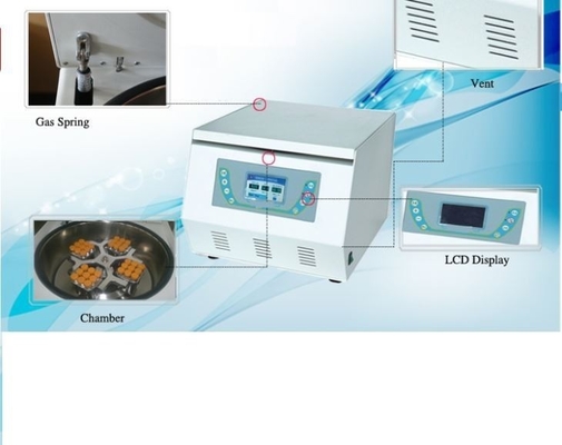 Control de microprocesador Máquina de centrifugadora médica de 6000 r/min